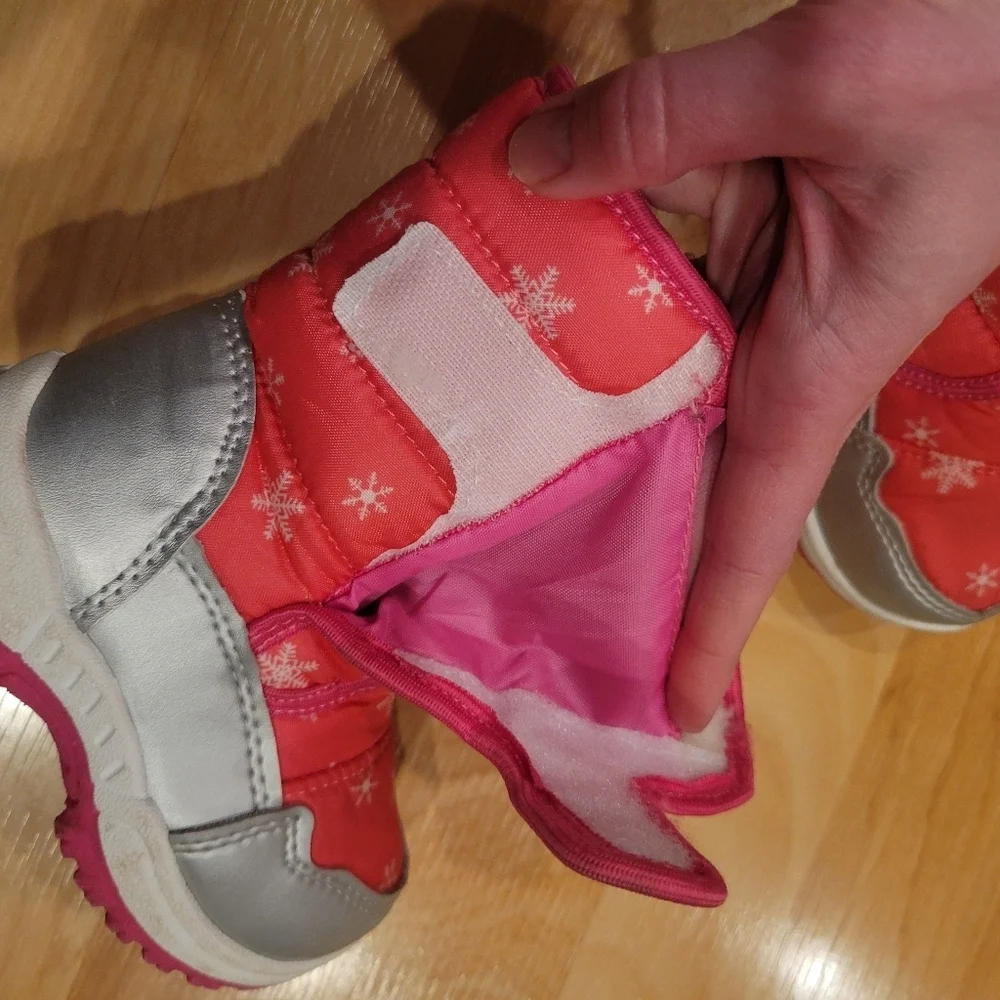 Daclay Pink Toddler Winter Boots Size 7